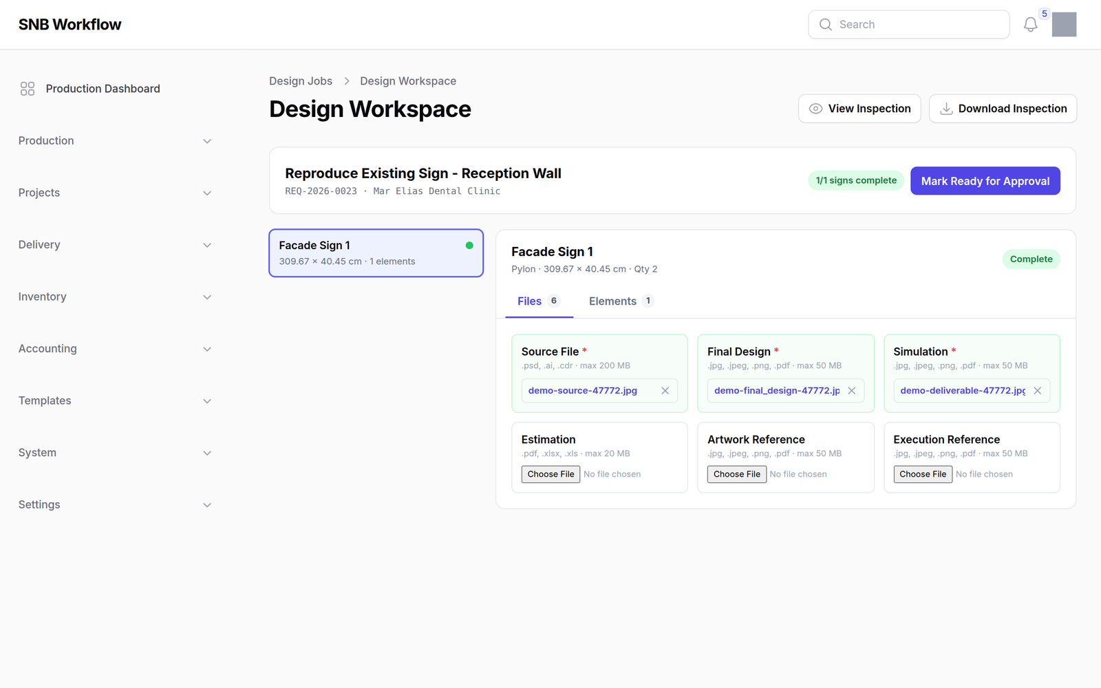 The workspace — The Design Workspace