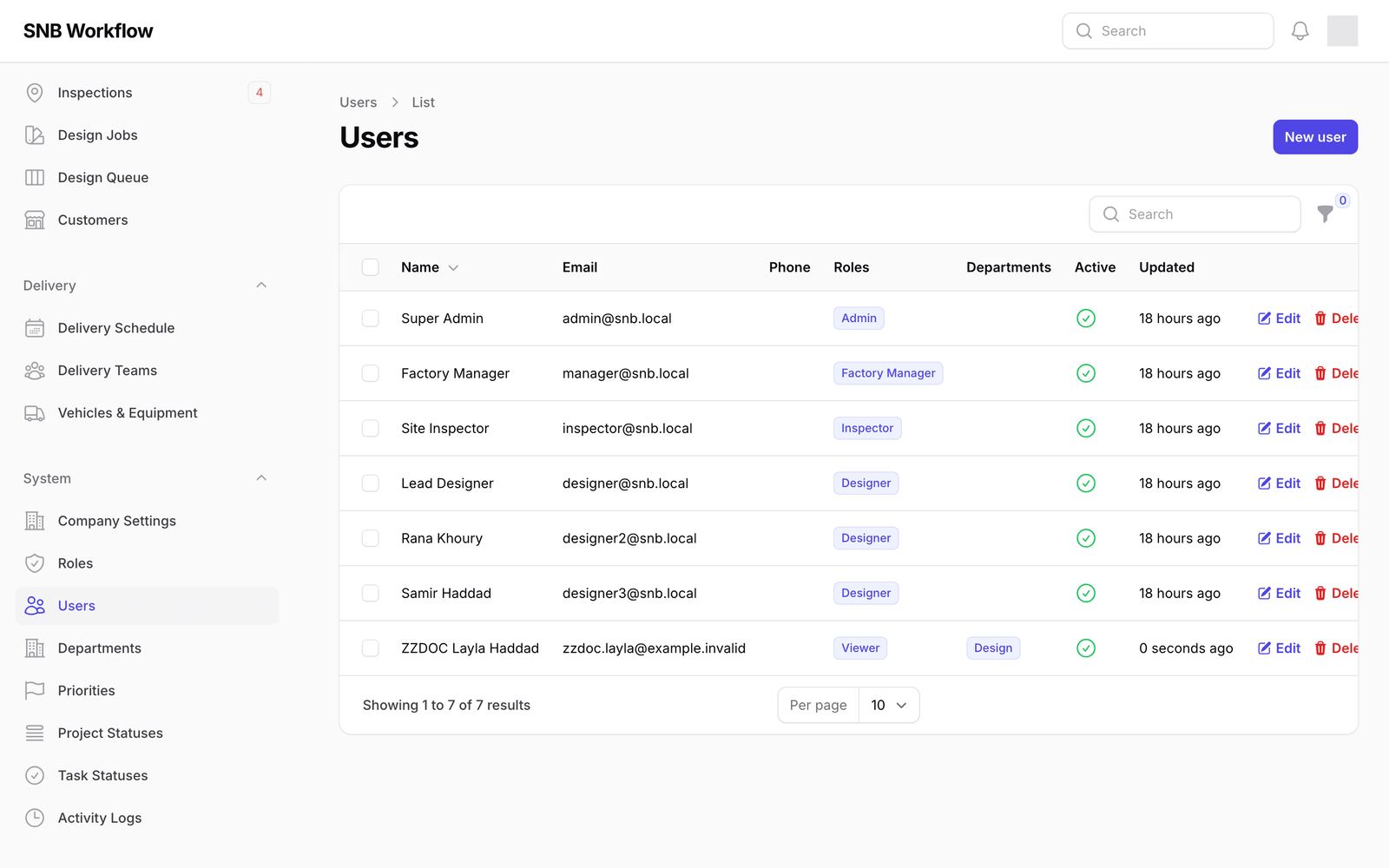 Save — Add a user