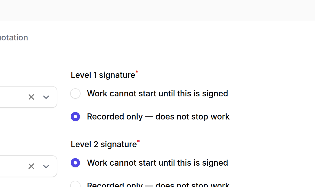 Blocking, or recorded only — Who Signs What